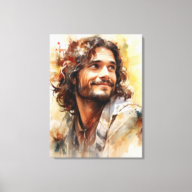 Toile de Jésus souriant Imprimer (Recto)