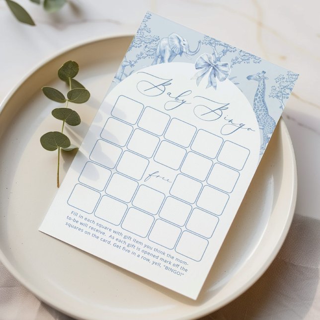 Toile de jouy Animaux Safari Bébé bingo (Créateur téléchargé)