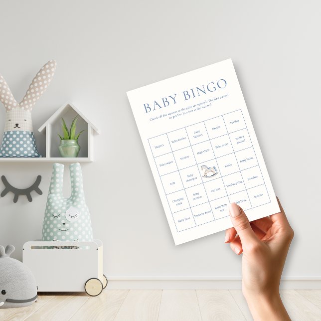 Toile De Jouy Baby Shower Blue Bow Boy Activity (Toile De Jouy Baby Shower Blue Bow Boy Activity)