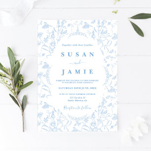 Toile de Jouy Faire-part de mariage