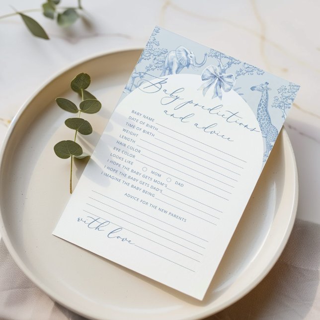 Toile de Jouy Jungle Prédictions et carte de conse (Créateur téléchargé)