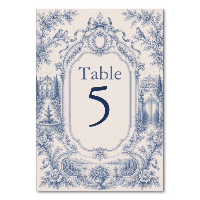 Toile de Jouy Lieu Histoire Numéro de Table de Mar (Par défaut)
