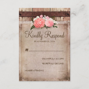 Toile de jute vintage et RSVP l'épousant floral en