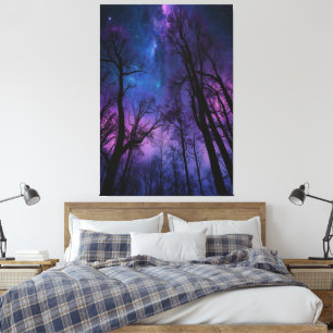 Toile de la Forêt Cosmique Mystique - Dreamy