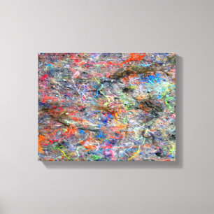 Toile de la Galerie Art Splatter Abstraite couleur