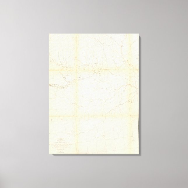 Toile De la limite W du Missouri à l'embouchure du ruiss (Recto)