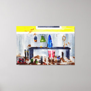 toile de la pièce de boue