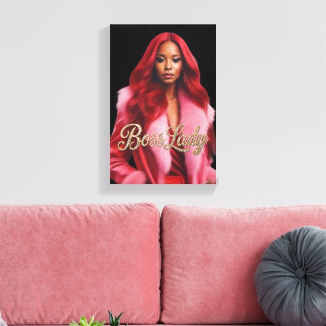 Toile de Lady Boss (Insitu(Salon))