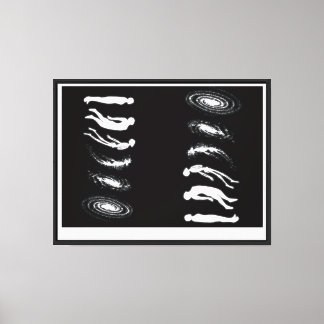 Toile "De l'humanité à Cosmos - Evolution à Galaxy Po