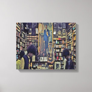 toile de librairie de Harlem des années 1970