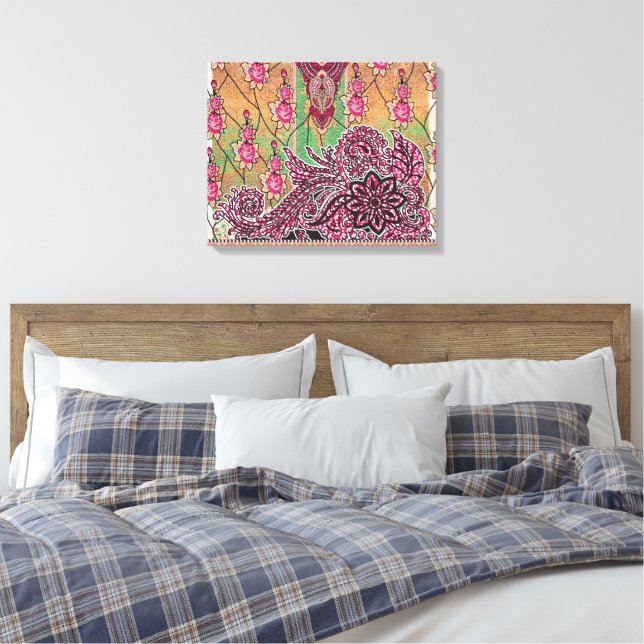 Toile de luxe | Encadrée | Moderne | Art vibrant (Insitu(Chambre))