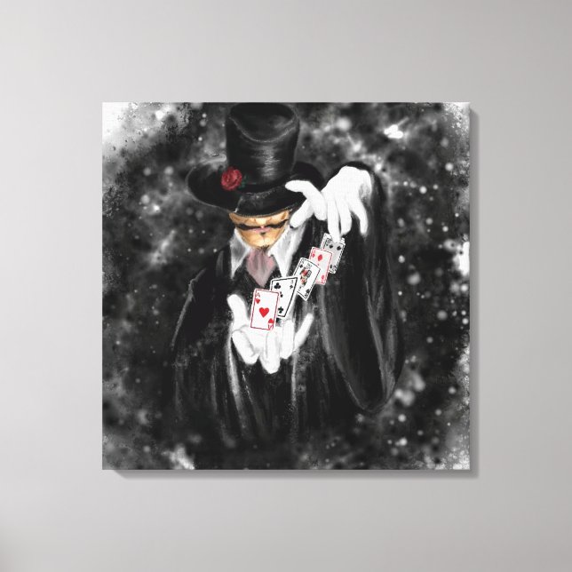 Toile de magicien Impression sur toile (Recto)