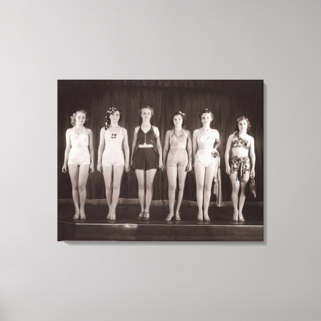 Toile de maillots de bain vintages Imprimer - 1780 (Recto)