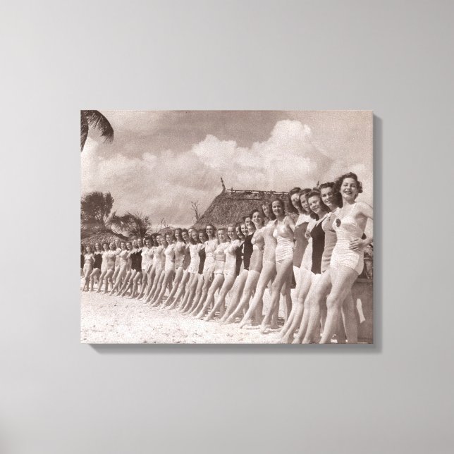 Toile de maillots de bain vintages Imprimer - 1780 (Recto)