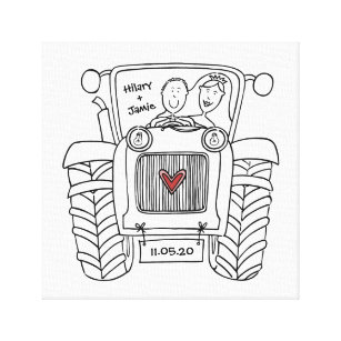 toiles canevas mariage campagnard zazzle fr coloriage voiture mustang