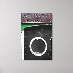 Toile de moteur à vapeur Plaque Vintage française