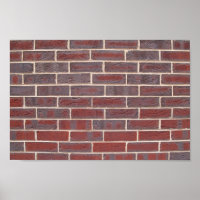 Toile de mur en briques rouges Imprimer ou poster