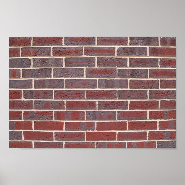 Toile de mur en briques rouges Imprimer ou poster (Devant)