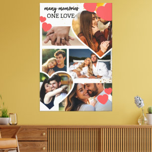 Toile De nombreux souvenirs Un amour Collage personnalis