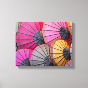 Toile de parapluies colorées Imprimer