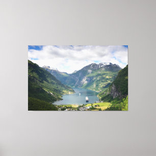 Toile de paysage de Geirangerfjord