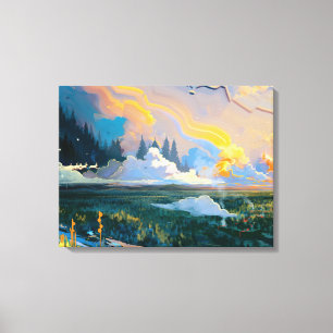 Toile de paysage d'Imaginaire de qualité supérieur
