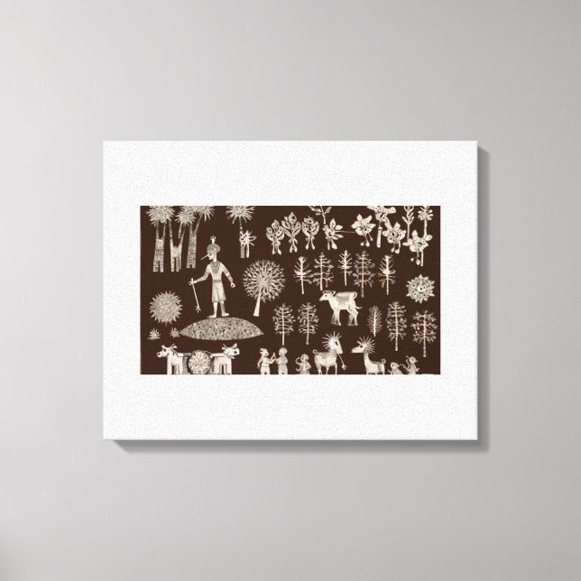 Toile de peinture Warli (Recto)