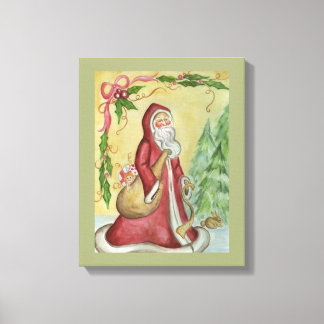 Toile de Père Noël Impression sur toile