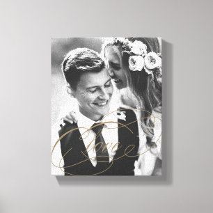 Toile de photo de cadeau de recouvrement d'or
