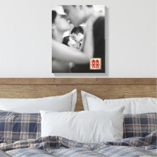 Toile de photo de mariage chinois Double Bonheur e