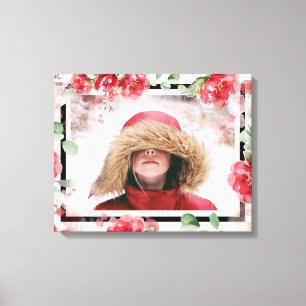 Toile de photo pour enfant à la floraison rouge