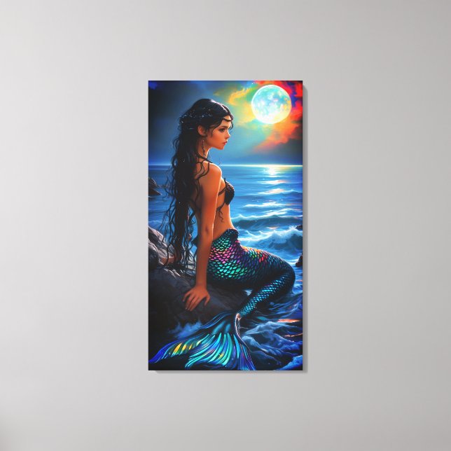 Toile de sirène au bord de la mer (Recto)