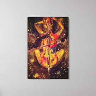 Toile de sonate de l'espace du violoncelle - Impre