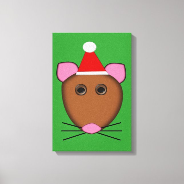 Toile de souris Joyeux Noël (Recto)
