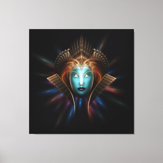 Toile de tissu fractal Riddian Queen (Recto)