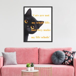 Toile de toile chats rendent la vie entière - Art