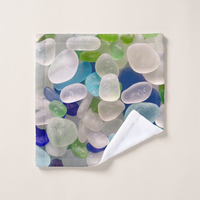 Toile de toilette photo Seaglass (Gant de toilette)