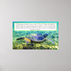 Toile de tortue verte