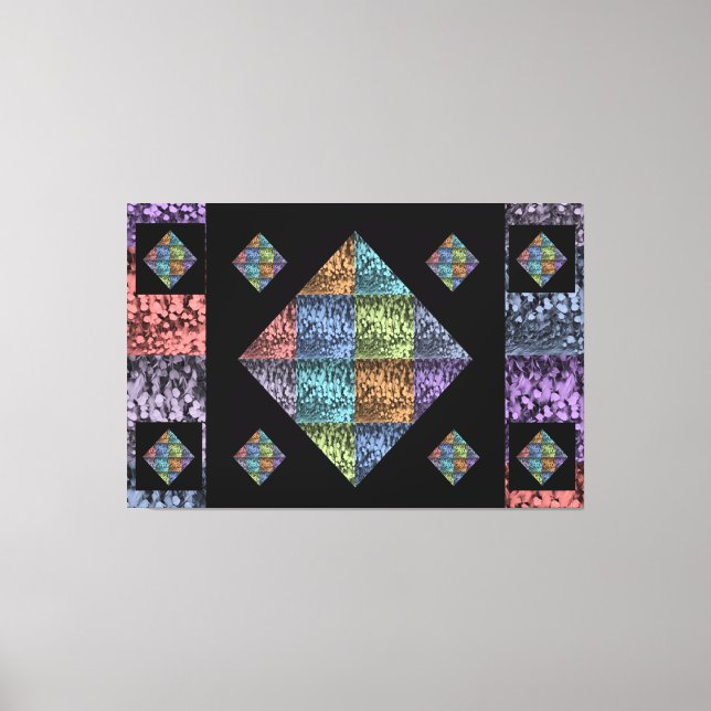 Toile de Tulipe multicolore Abstraite (Recto)