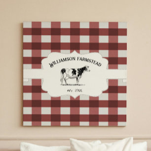 Toile de vache de ferme Red Buffaid