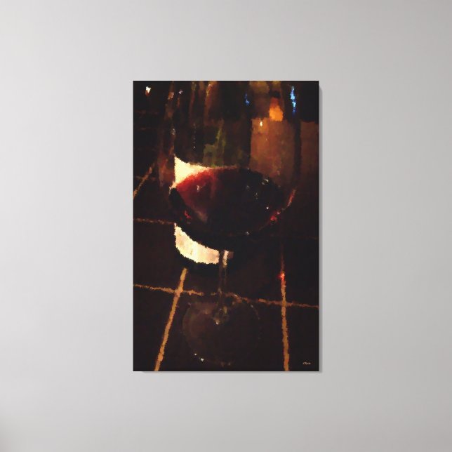 Toile de vin rouge (Recto)