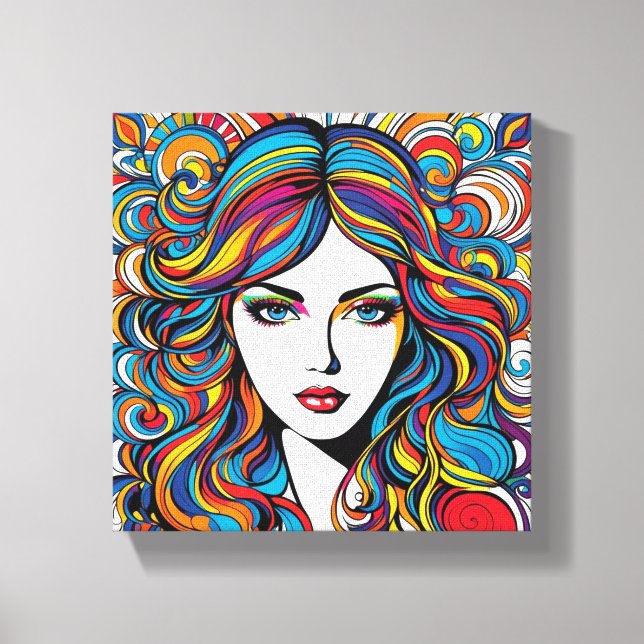 Toile de visage colorée imprimée (Recto)