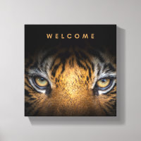 Toile de visage Tigre d'accueil