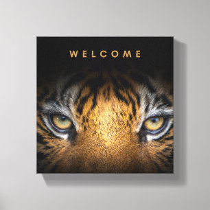 Toile de visage Tigre d'accueil