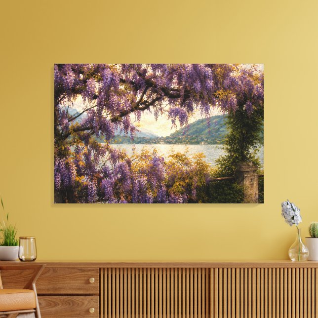 Toile de vue sur le lac de Wisteria (Insitu(Salon))