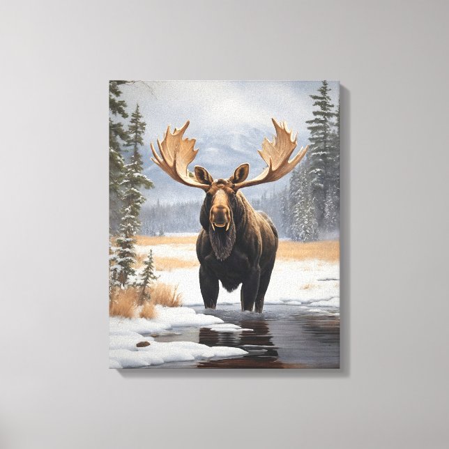 Toile de Yellowstone Moose (Recto)