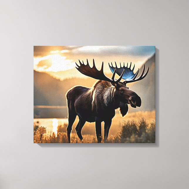 Toile de Yellowstone Moose (Recto)