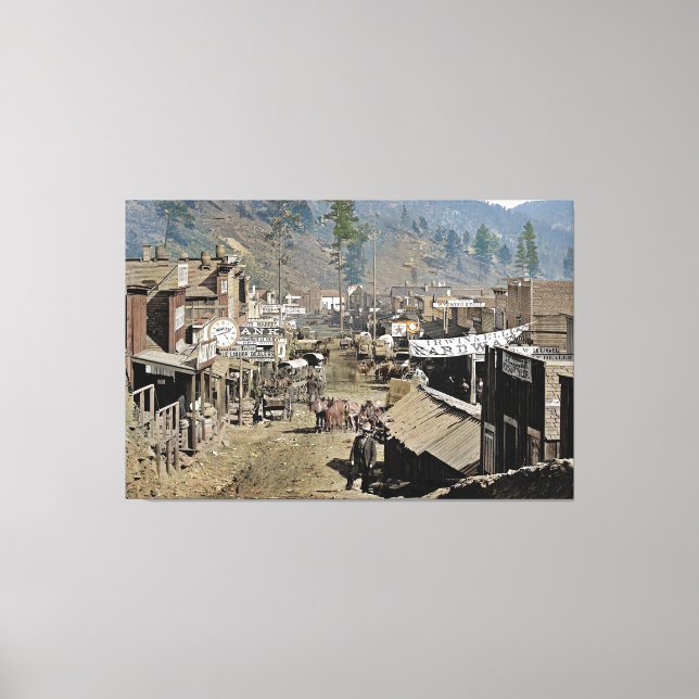 Toile DEADWOOD vu par Wild Bill Hickok 1876 (Recto)