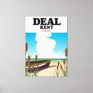 Toile Deal Kent poster de voyage en bord de mer