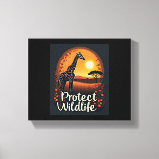 Toile Débardeur de girafe de la savane